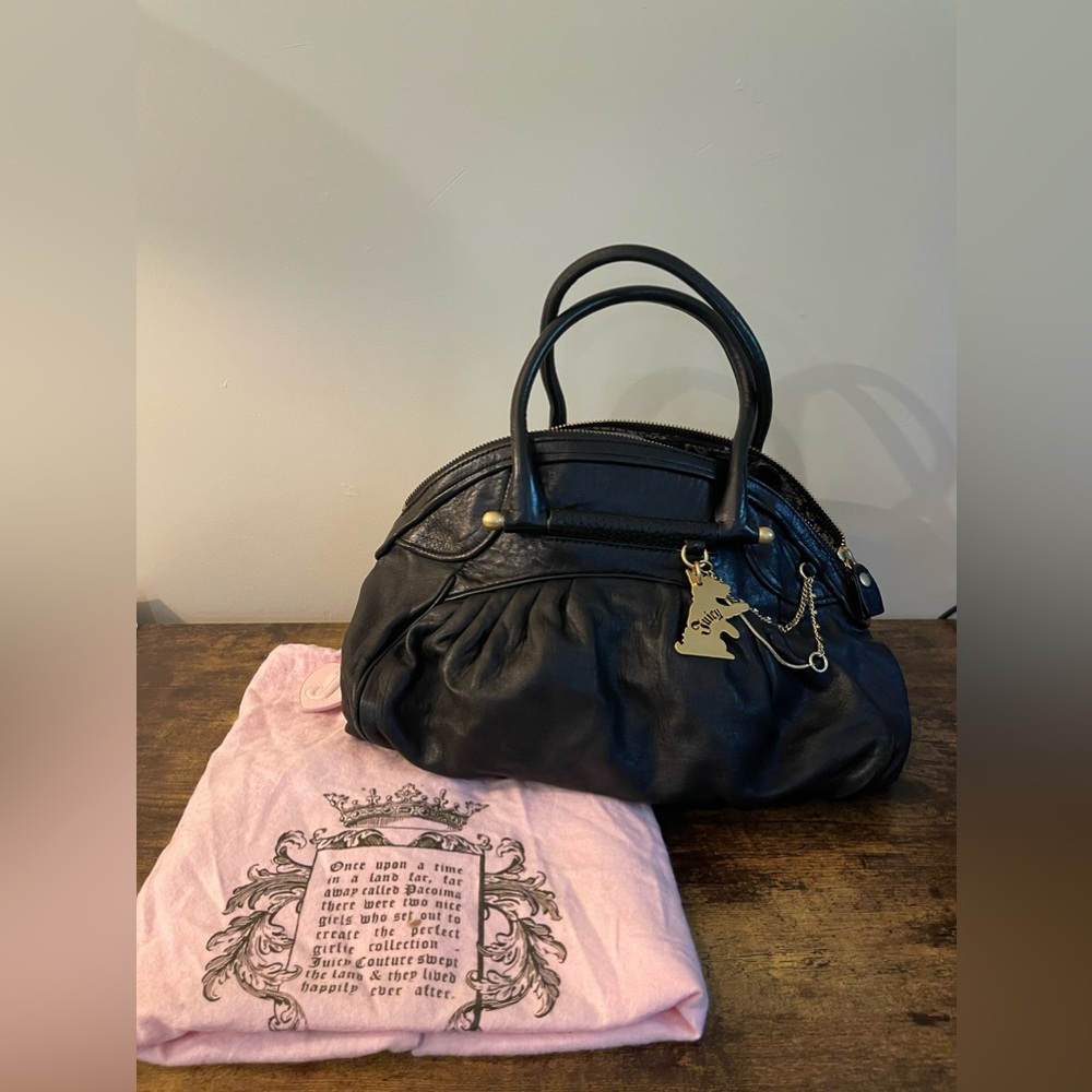 Leather Juicy Bowling bag with Sleeper. In great condition. 2000s